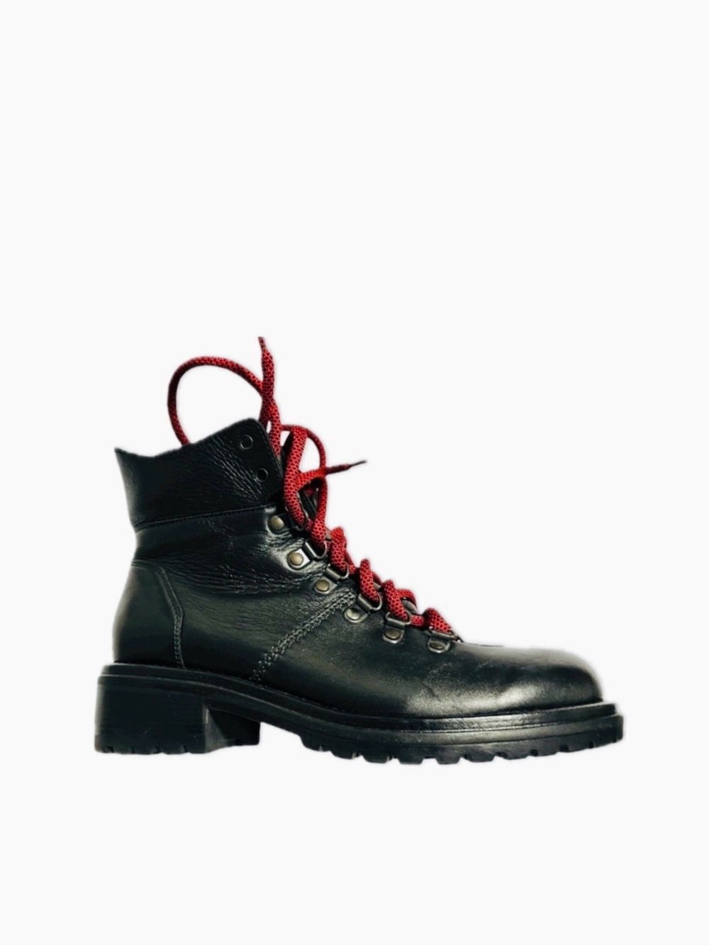 Rare‼️ NEW Made in Italy Booties with Red Laces